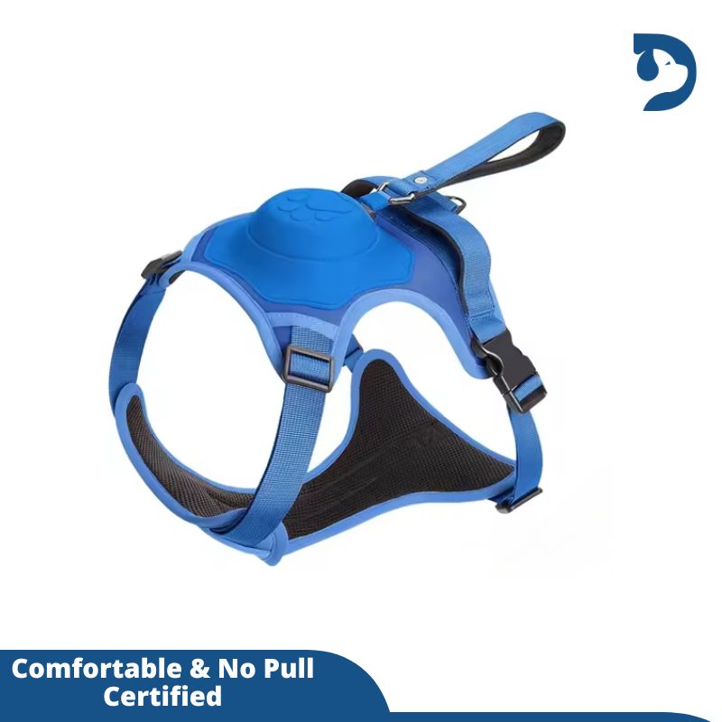 Retractable 3-in-1 Built-in Leash Dog Harness