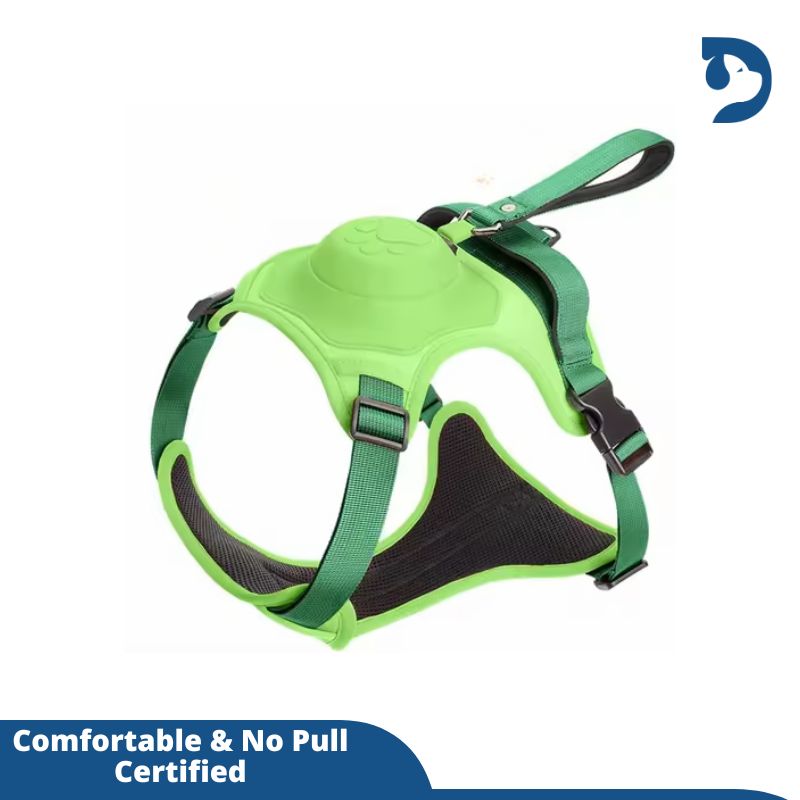 Retractable 3-in-1 Built-in Leash Dog Harness