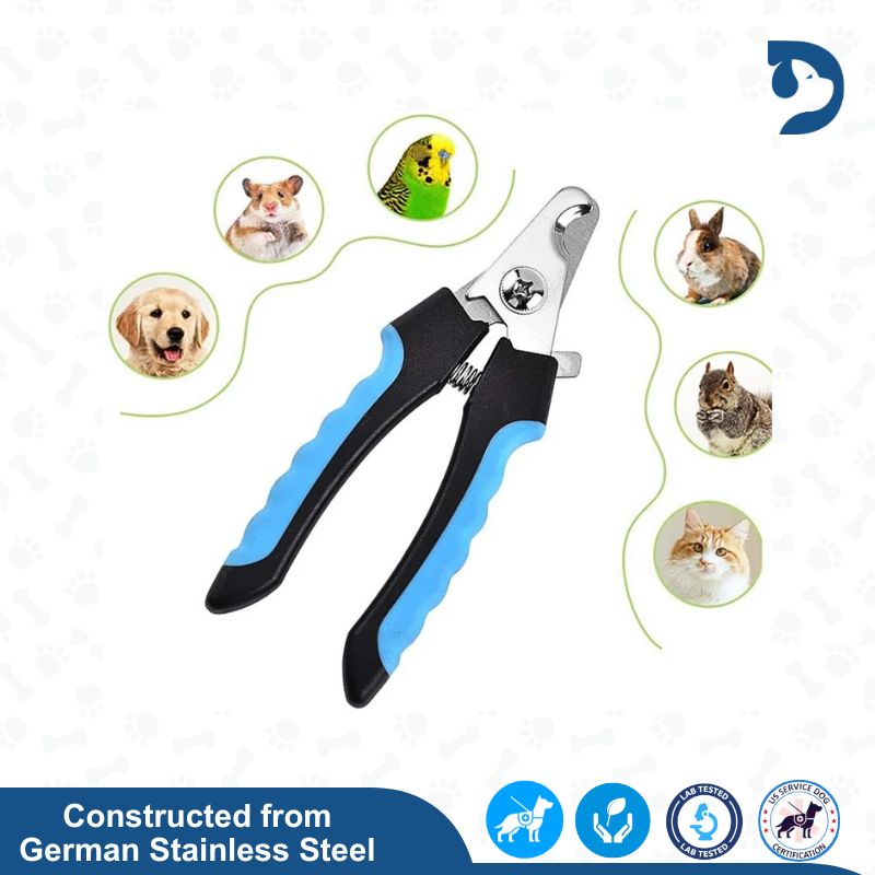 Professional Pet Nail Clipper with Safety Guard Stainless Steel Scissors Cat Dog for Claw