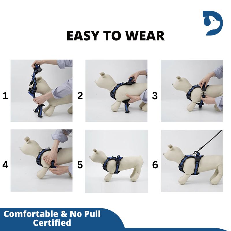 Breathable Reflective No-Pull Dog Harness