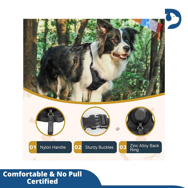 Retractable 3-in-1 Built-in Leash Dog Harness