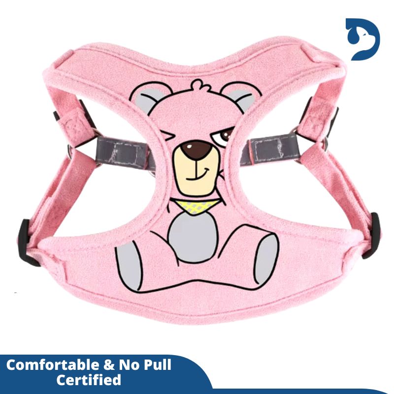 No pull pet dog harness and lead rope set adjustable puppy cat harness vest Reflective walking lead rope for puppy Akita