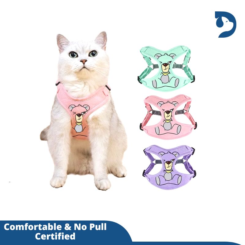 No pull pet dog harness and lead rope set adjustable puppy cat harness vest Reflective walking lead rope for puppy Akita